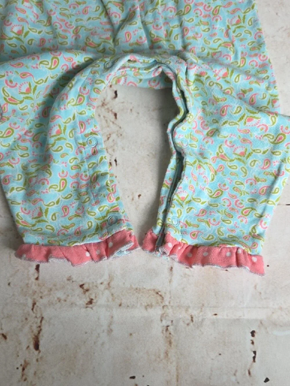 Matilda Jane Pink and Light Blue Paisley One-Piece